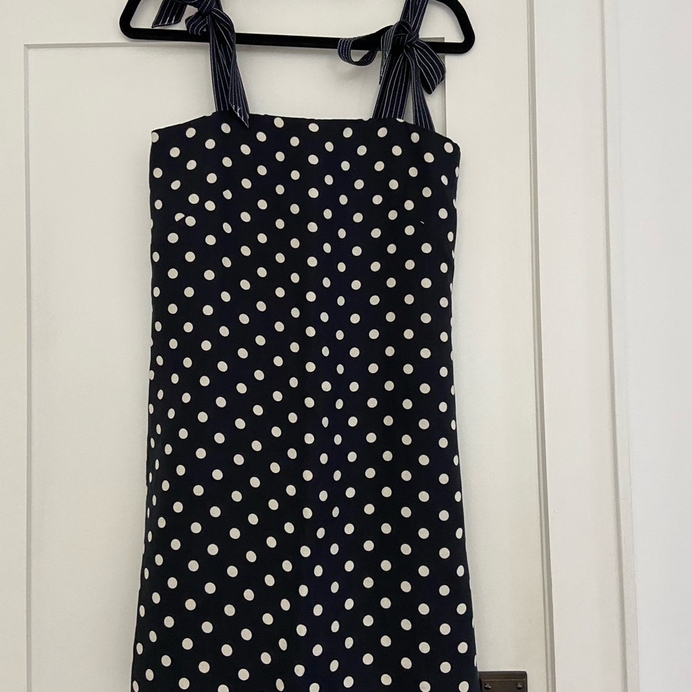 J. Crew linen blend dress.